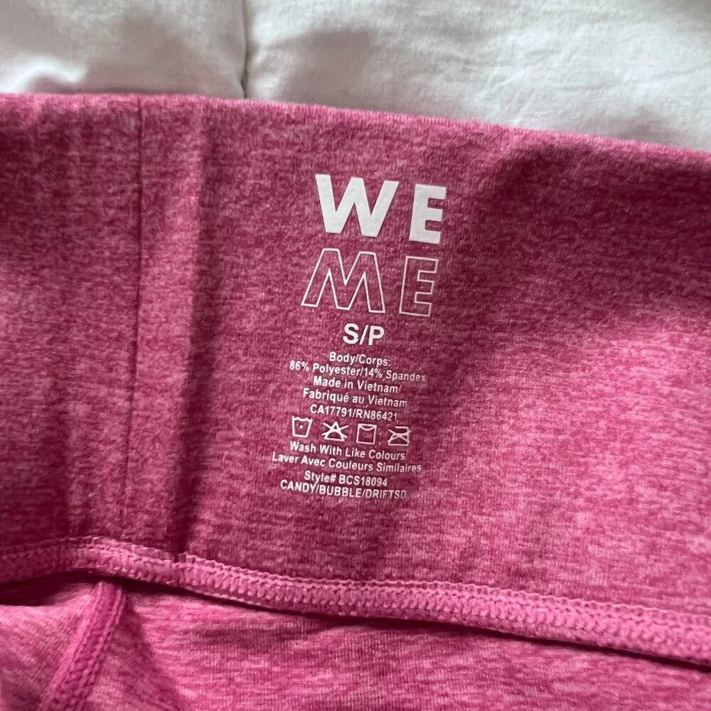 Bandier Women's We Over Me Pink Sunrise Color Block Leggings - Picture 6 of 6